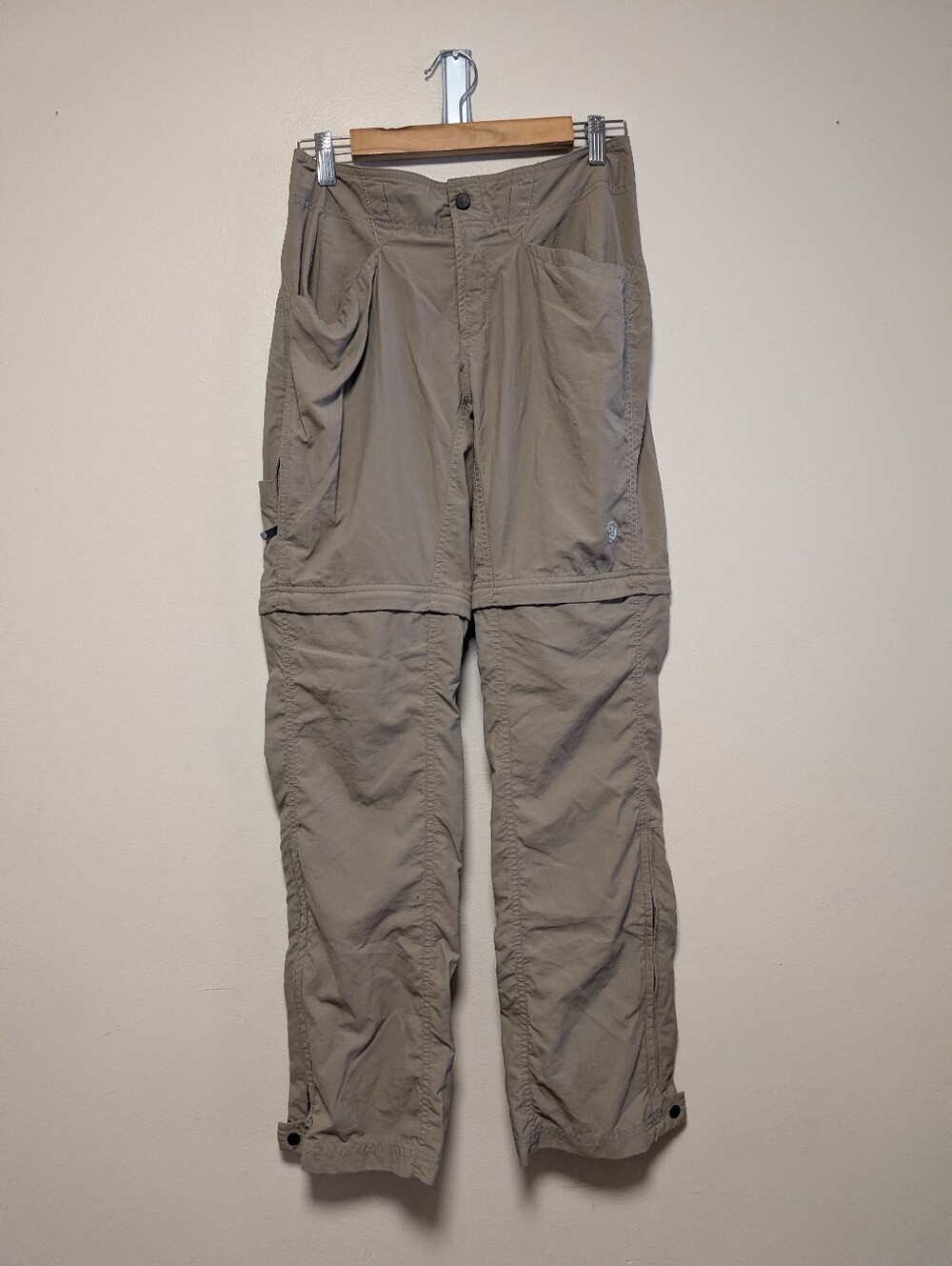 Mountain Hardwear Straight Leg Pants in Khaki and Light Gray